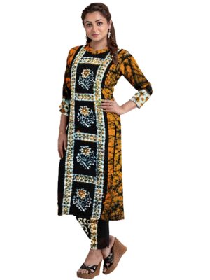 Cotton Batik Salwar Suit Dress Material