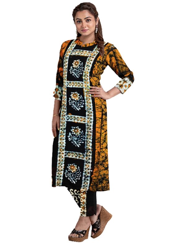 Cotton Batik Salwar Suit Dress Material