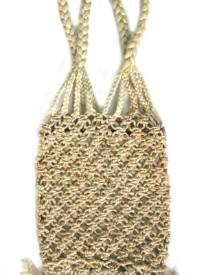 Macrame jute handbag