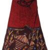 kantha stitch batik printed wrap skirt