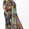 kantha stitch saree