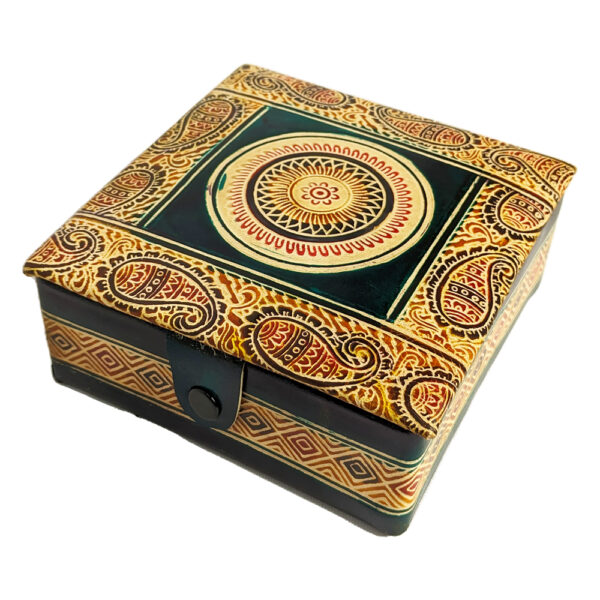 batik leather jewellery box