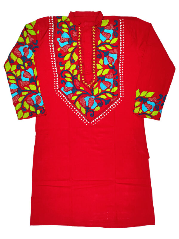 kantha work kurta punjabi