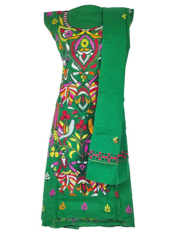 kantha stitch salwar suit material