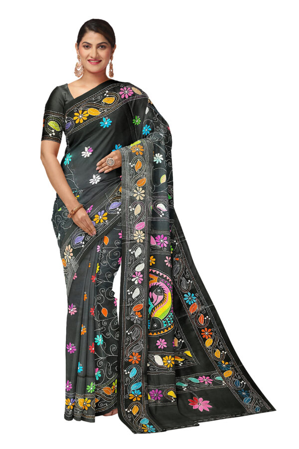 kantha saree