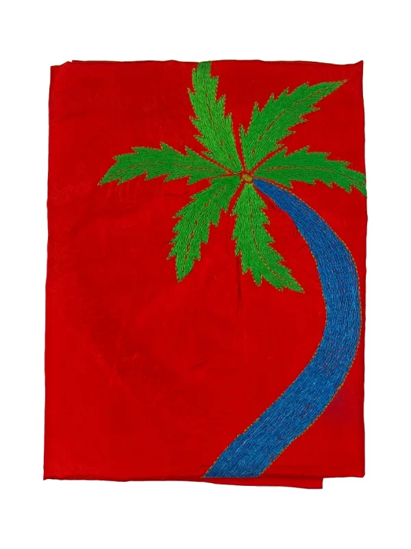 Kantha Stitched Silk Stole - Image 2