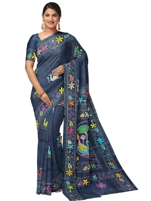 soul of bengal kantha work saree