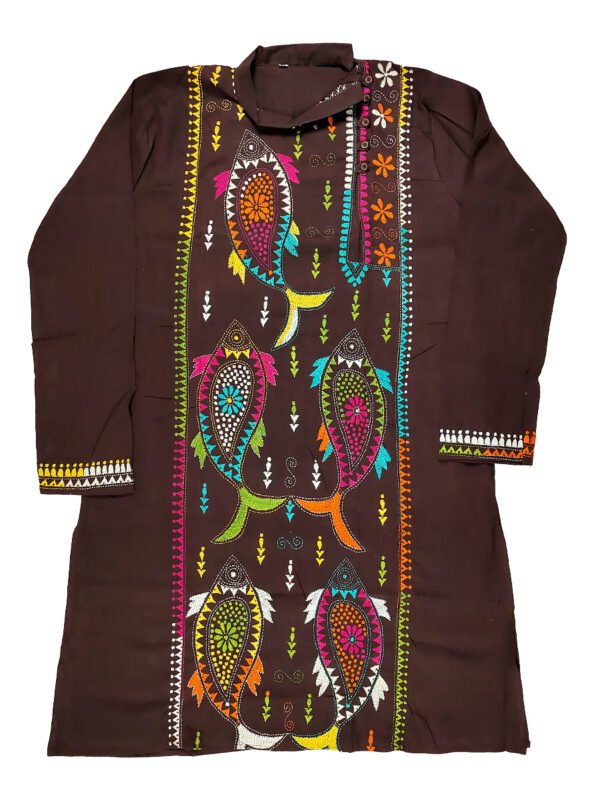 kantha stitch kurta punjabi
