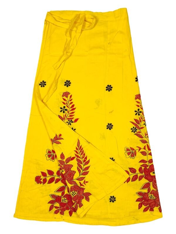 Kantha Stitched Wrap Around Skirt - Image 4
