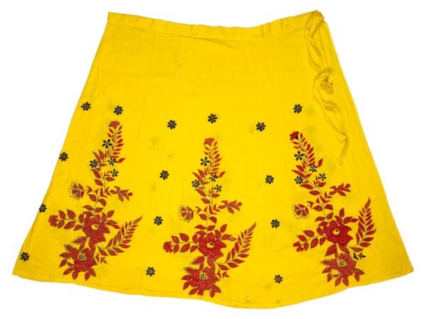 Kantha Stitched Wrap Around Skirt - Image 3