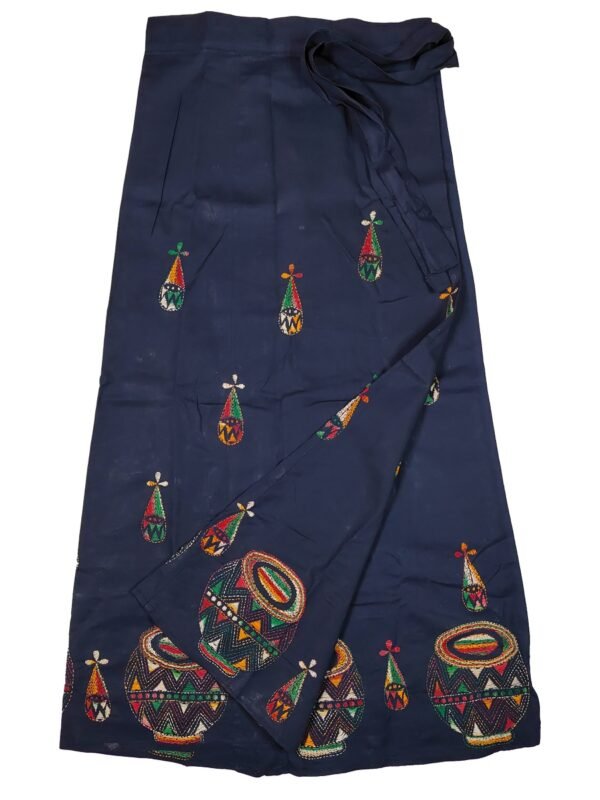 kantha wrap skirt