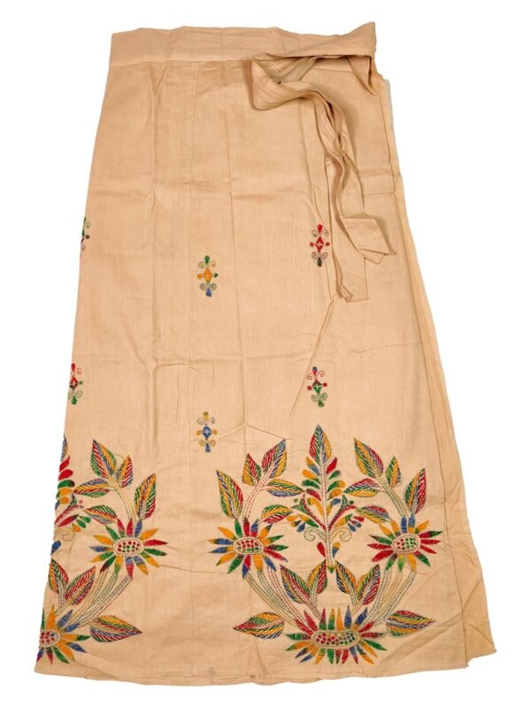 Kantha Stitched Wrap Around Skirt - Image 3