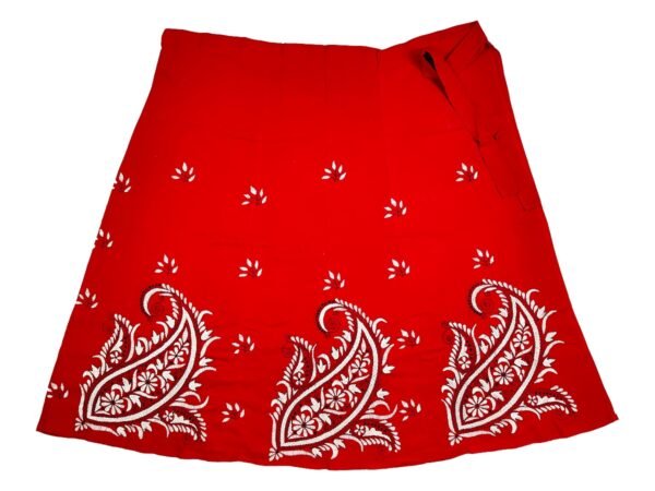 Kantha Stitched Wrap Around Skirt - Image 4