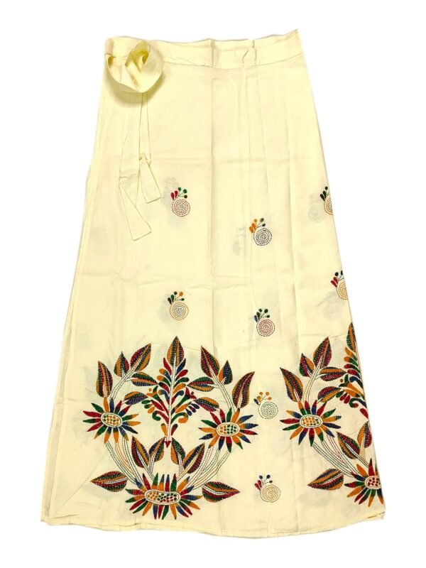 Kantha Stitched Wrap Around Skirt - Image 4