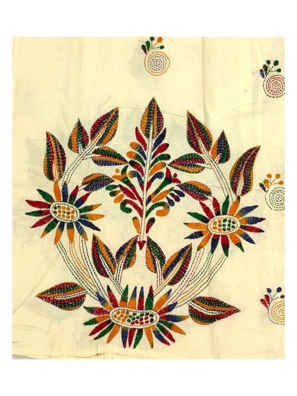 Kantha Stitched Wrap Around Skirt - Image 3
