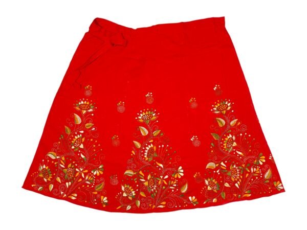 Kantha Stitched Wrap Around Skirt - Image 3
