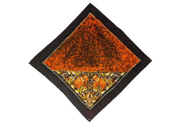 Wax Batik Printed Square Headscarf - Image 3