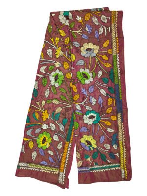 kantha work stole