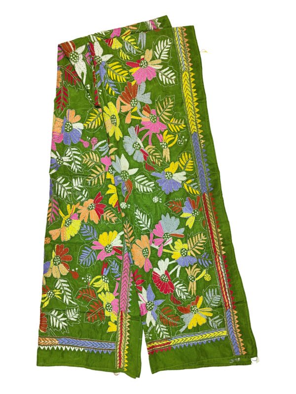 kantha work stole