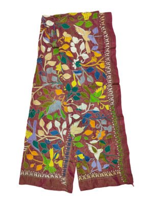 kantha work stole