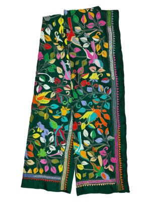 kantha work stole