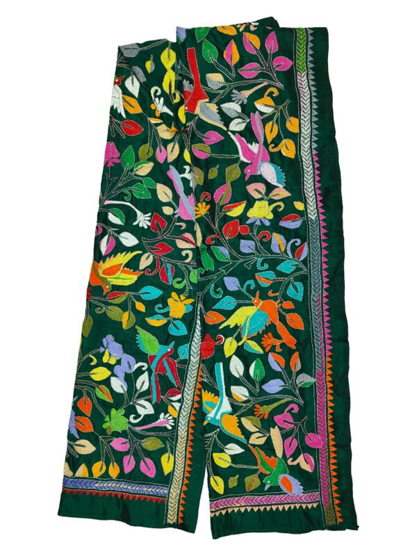 kantha work stole