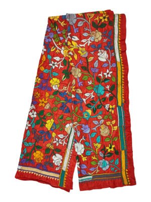 kantha work stole
