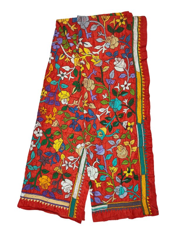 kantha work stole