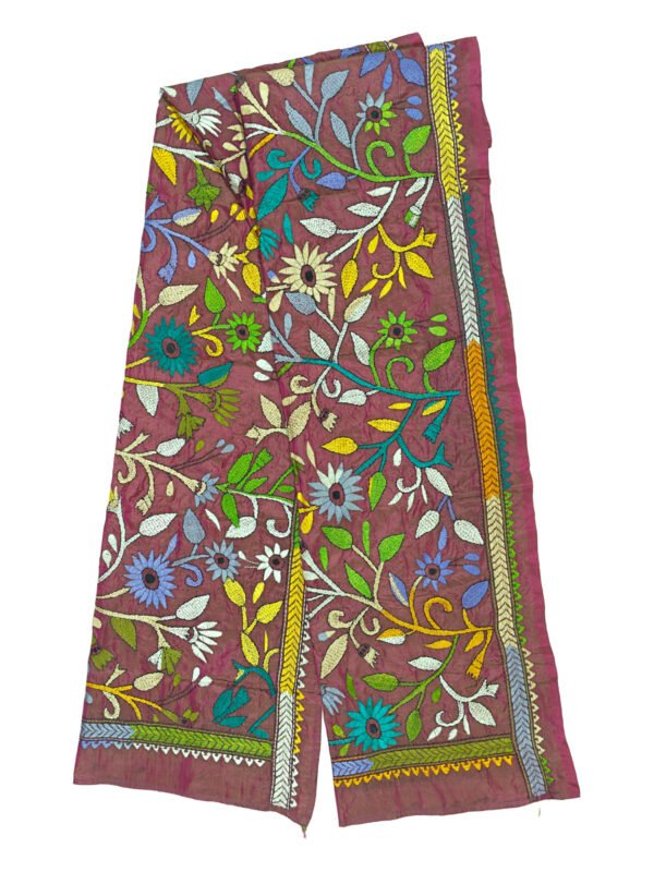 kantha embroidered stole