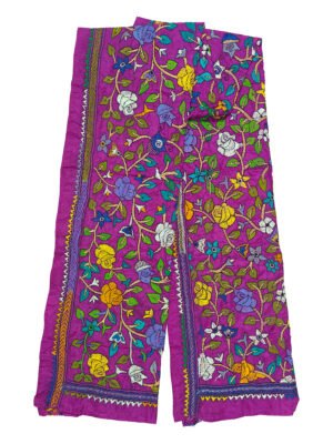 kantha work stole