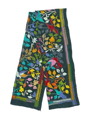 kantha work stole
