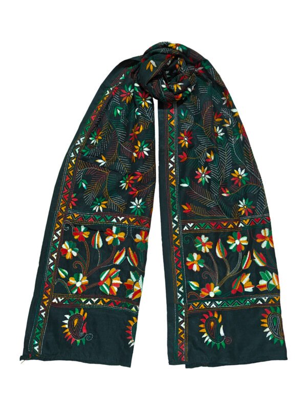 kantha silk stole