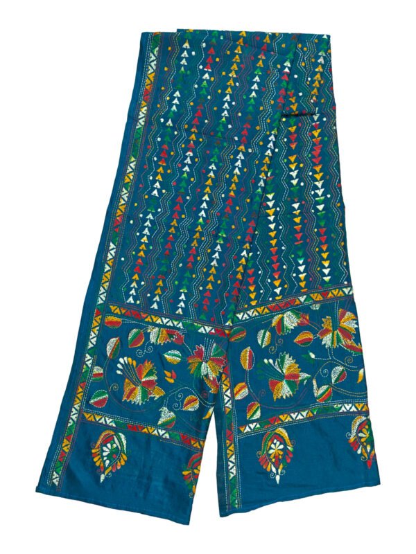 kantha work stole