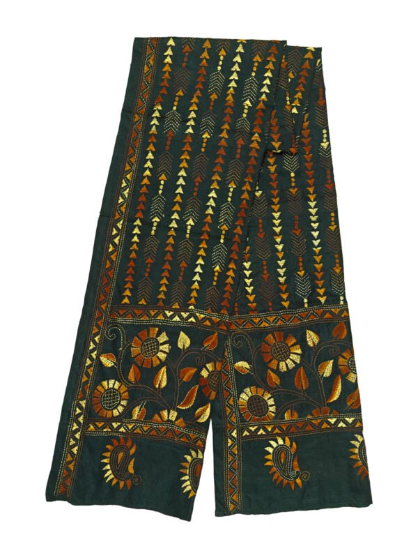 kantha stitch stole