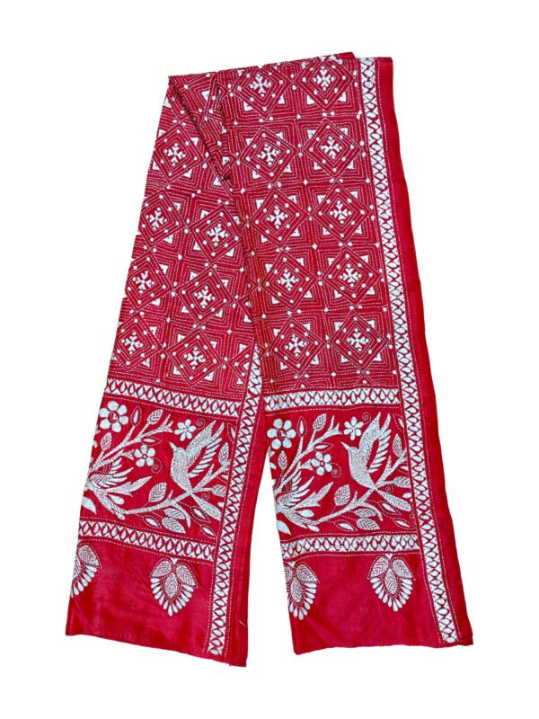 kantha stitch stole