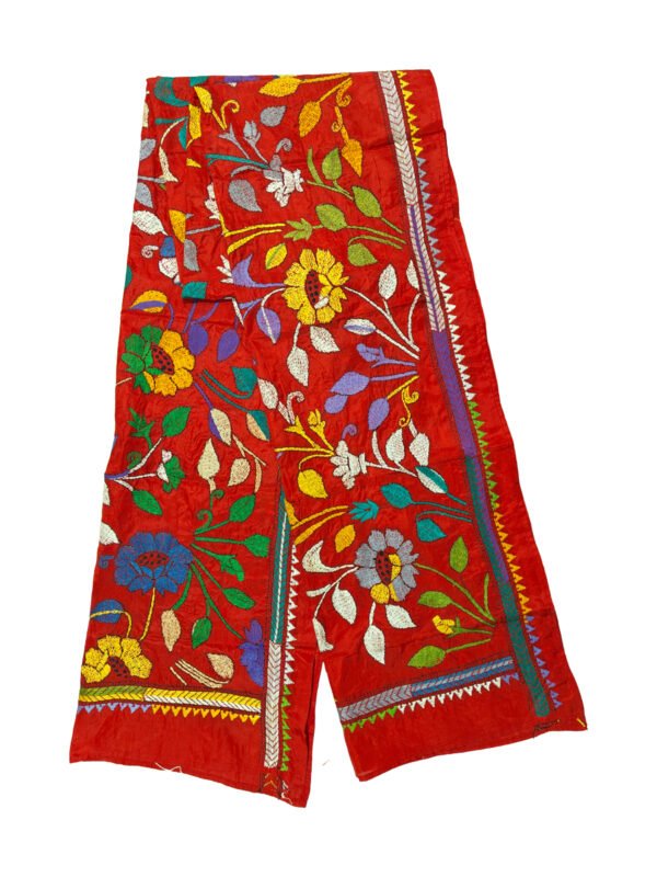 kantha embroidered stole