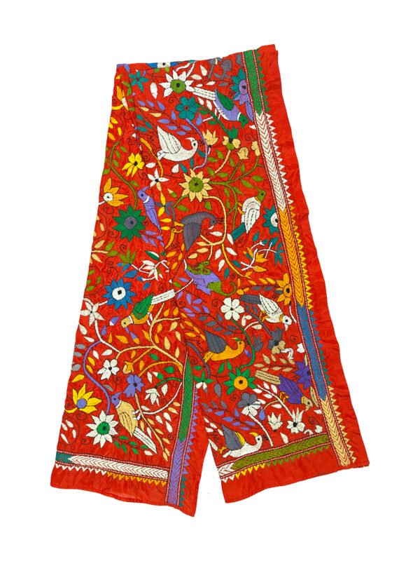 kantha embroidered stole