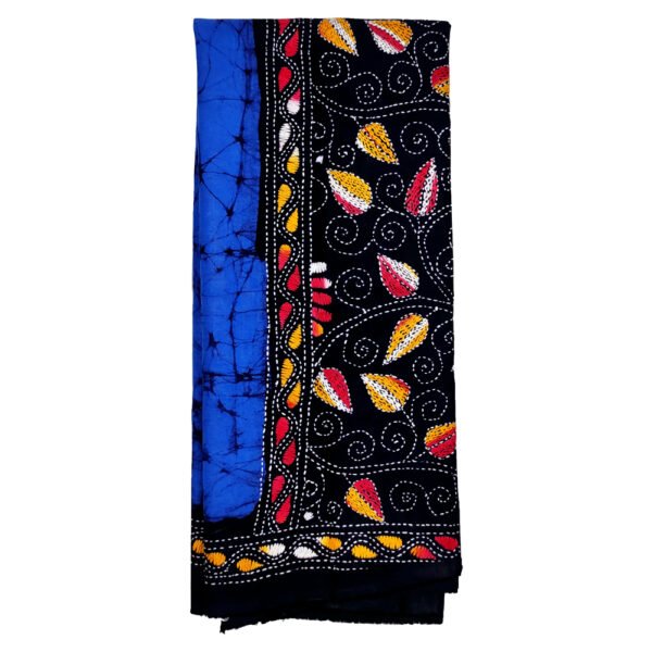 Kantha Stitched Batik Dupatta - Image 2