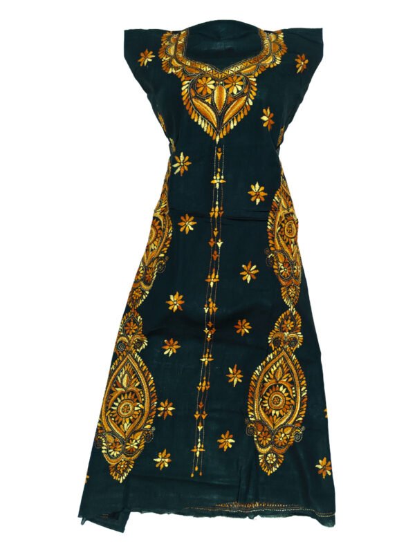 Kantha Stitched Kurti Material - Image 3