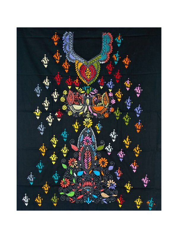 Kantha Stitched Kurti Material - Image 3