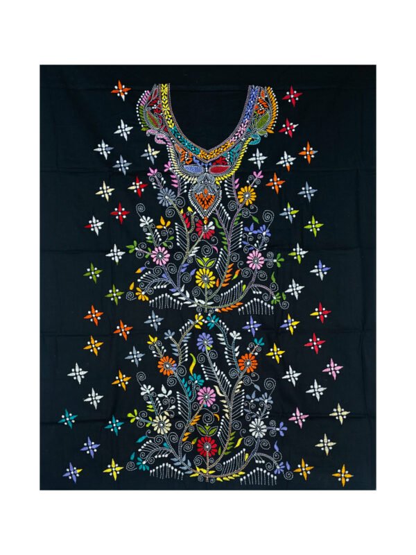 Kantha Stitched Kurti Material - Image 3