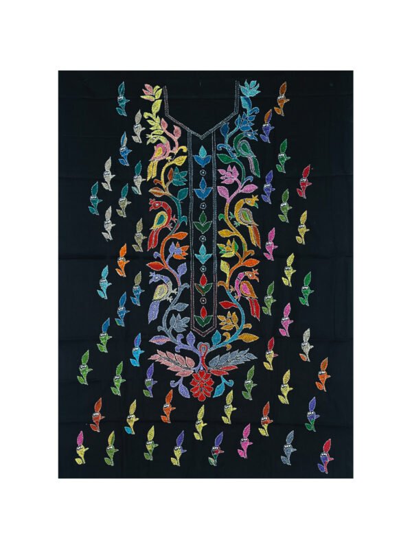 Kantha Stitched Kurti Material - Image 3