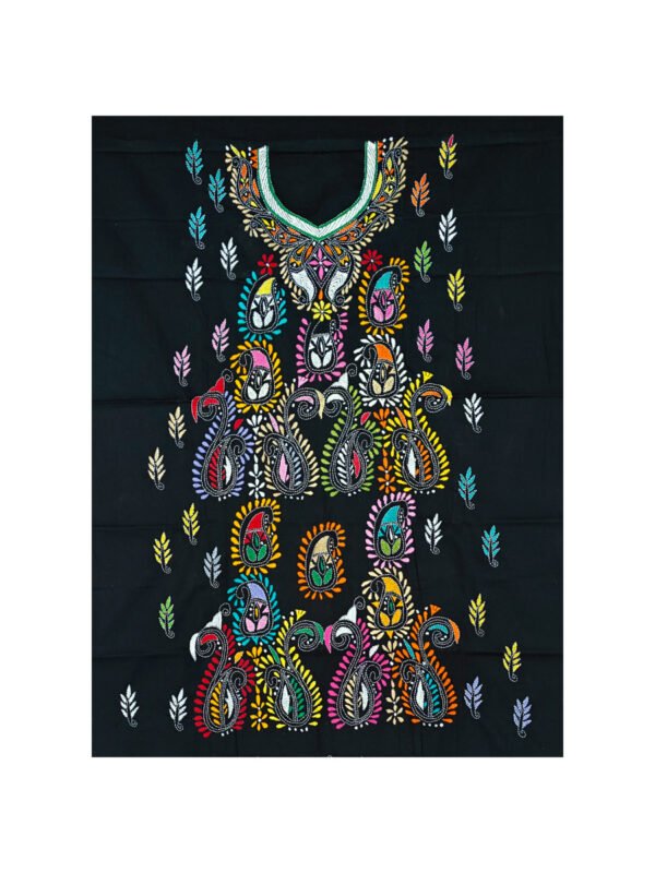 Kantha Stitched Kurti Material - Image 3