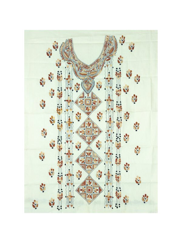 Kantha Stitched Kurti Material - Image 3