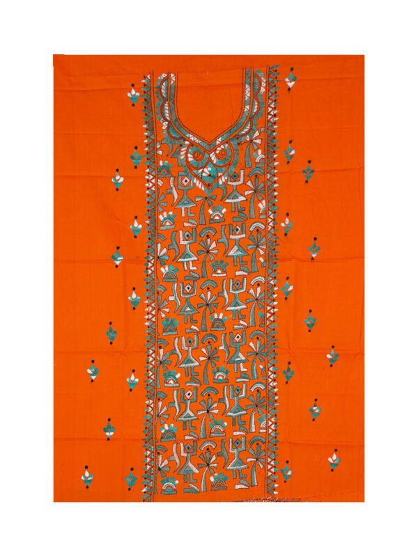 Kantha Stitched Kurti Material - Image 3