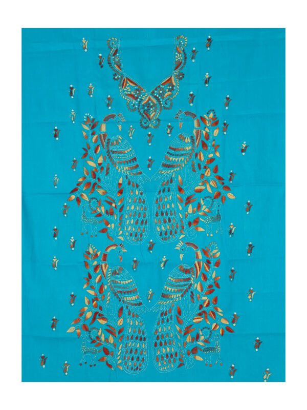 Kantha Stitched Kurti Material - Image 2