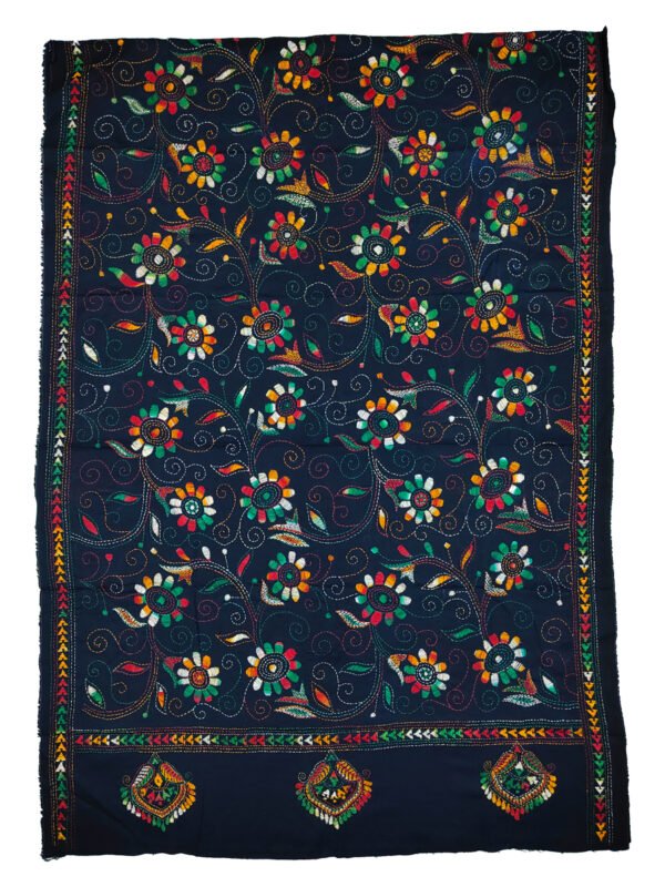 Kantha Stitched Dupatta - Image 4
