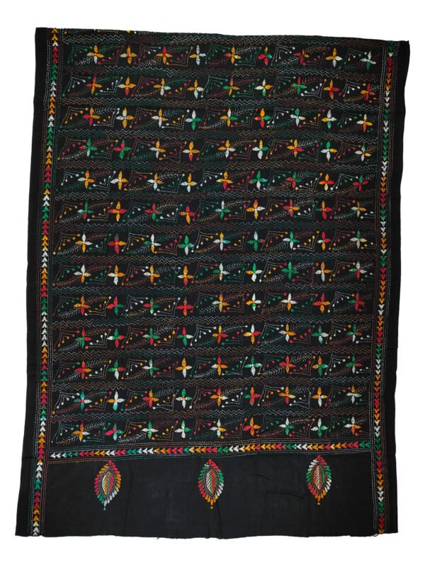 Kantha Stitched Dupatta - Image 4