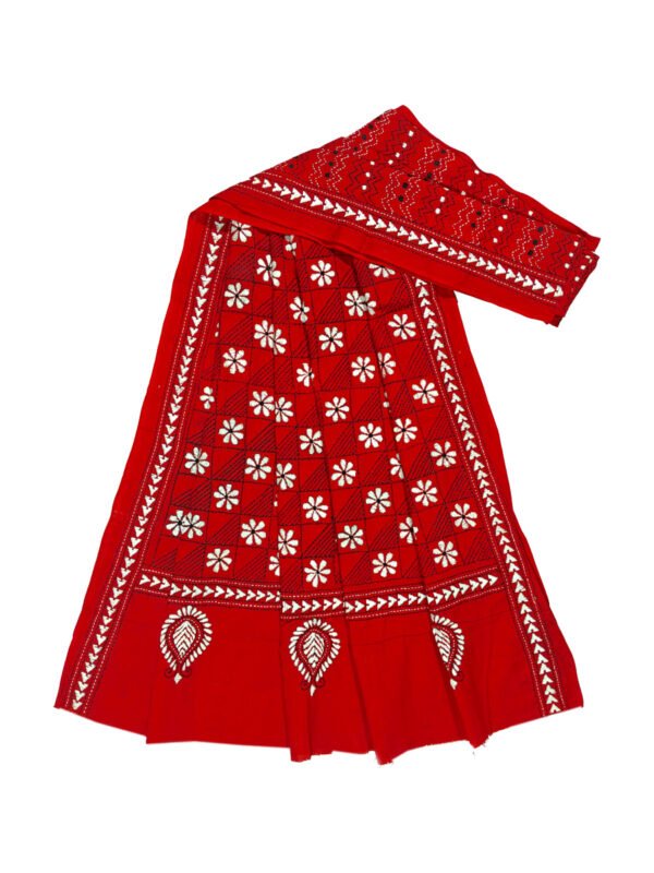 kantha work dupatta
