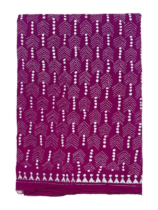 Kantha Stitched Dupatta - Image 3